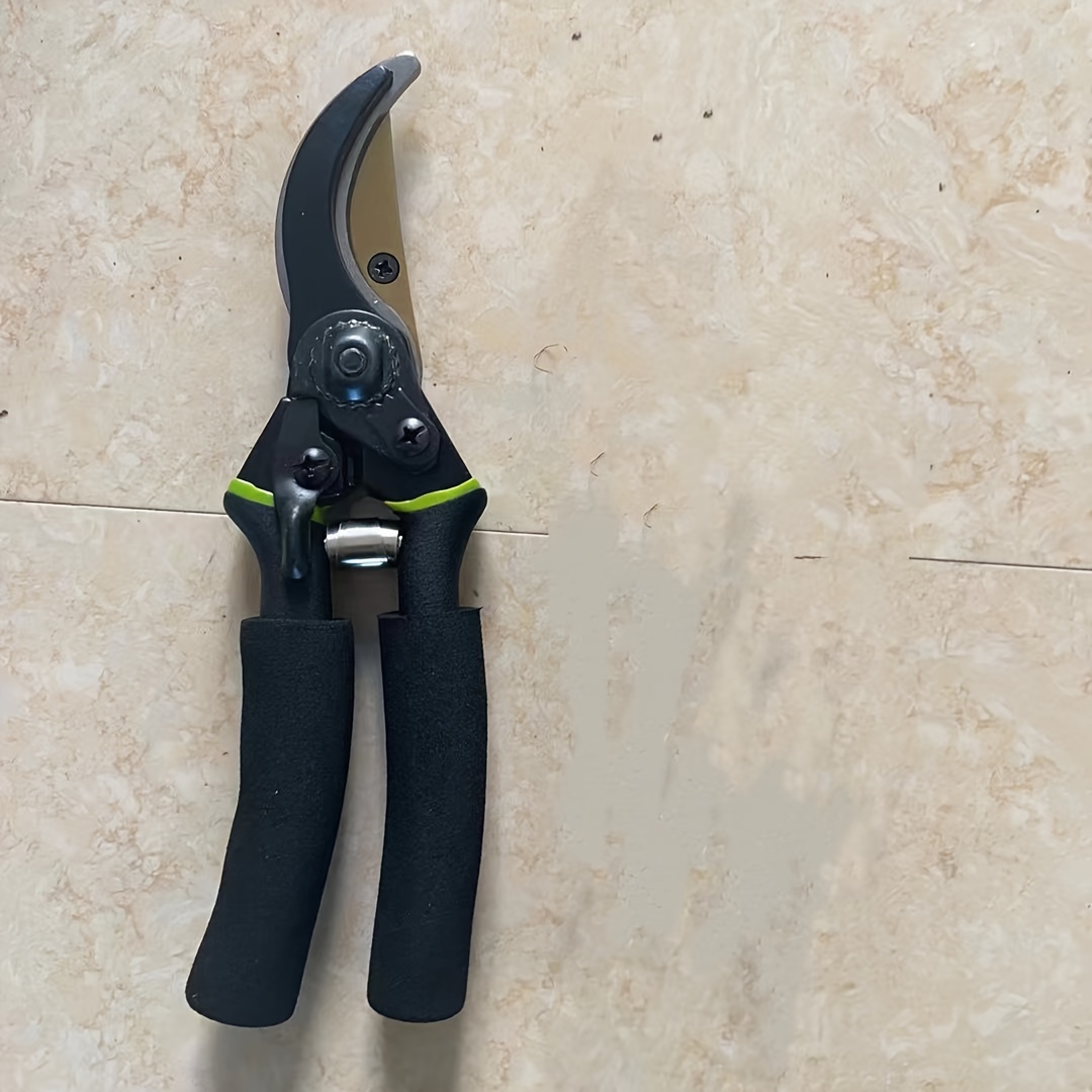 TEMU 8.5-inch Professional Titanium Bypass Pruning Shears (t13) - Extremely Sharp High-quality Garden Shears, Ideal For Gardening, Handheld Hedge Clippers, Heavy-duty Garden Scissors