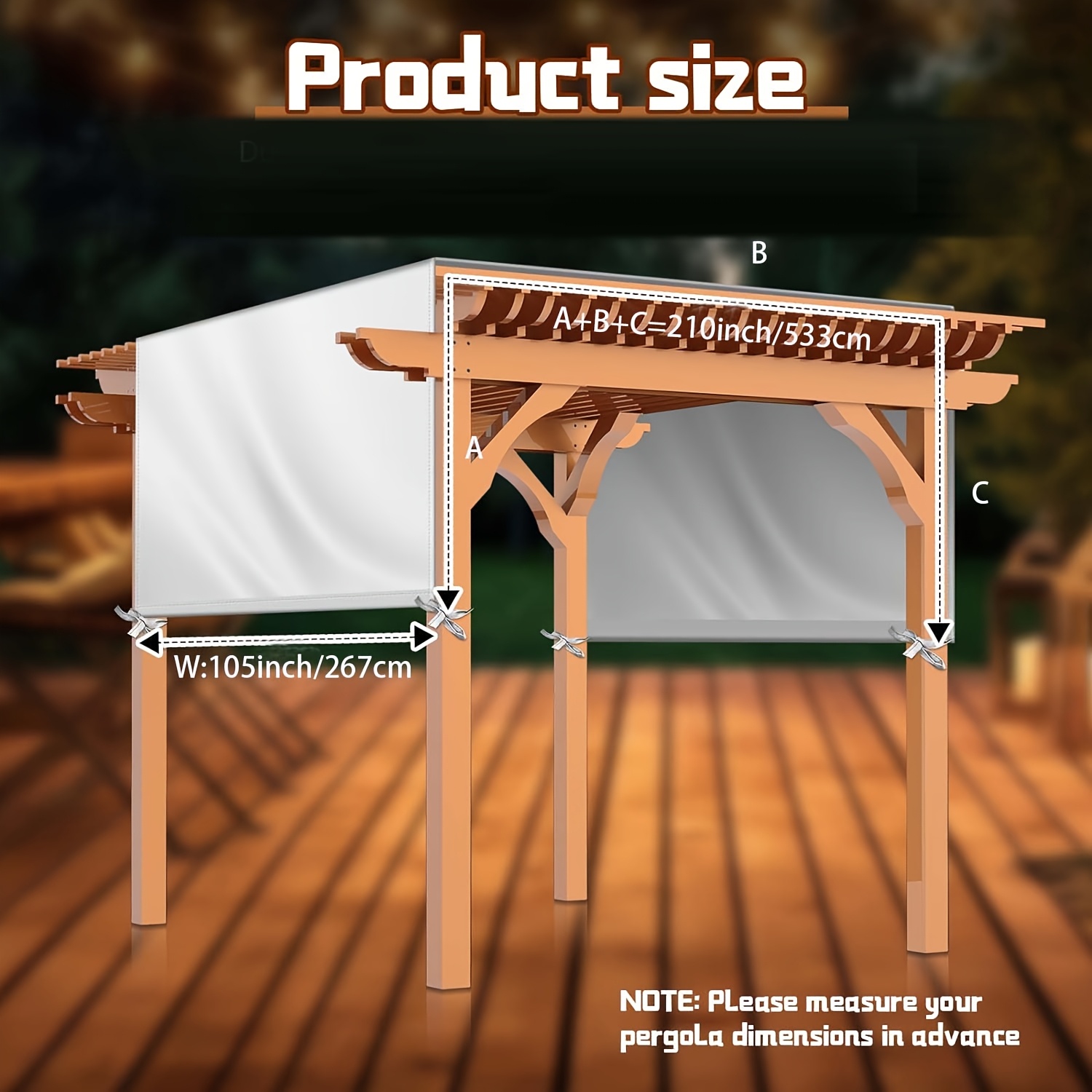 [Waterproof Canopy] Waterproof Universal Replacement Canopy | for Outdoor Use, Patios, Porches, And Backyards