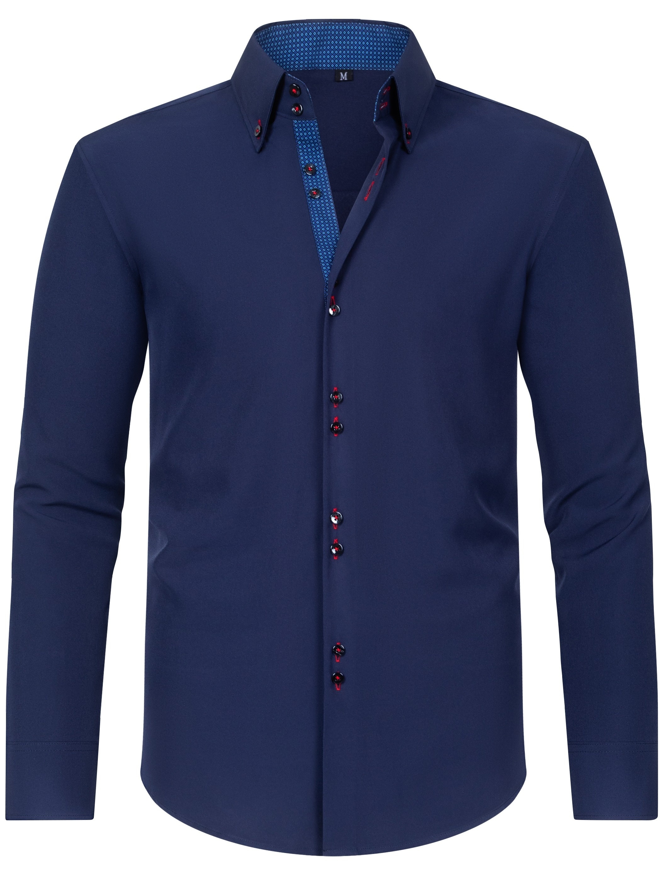 Camisa de Manga Larga para Hombre, Formal, Negocios, Exterior, Top Masculino