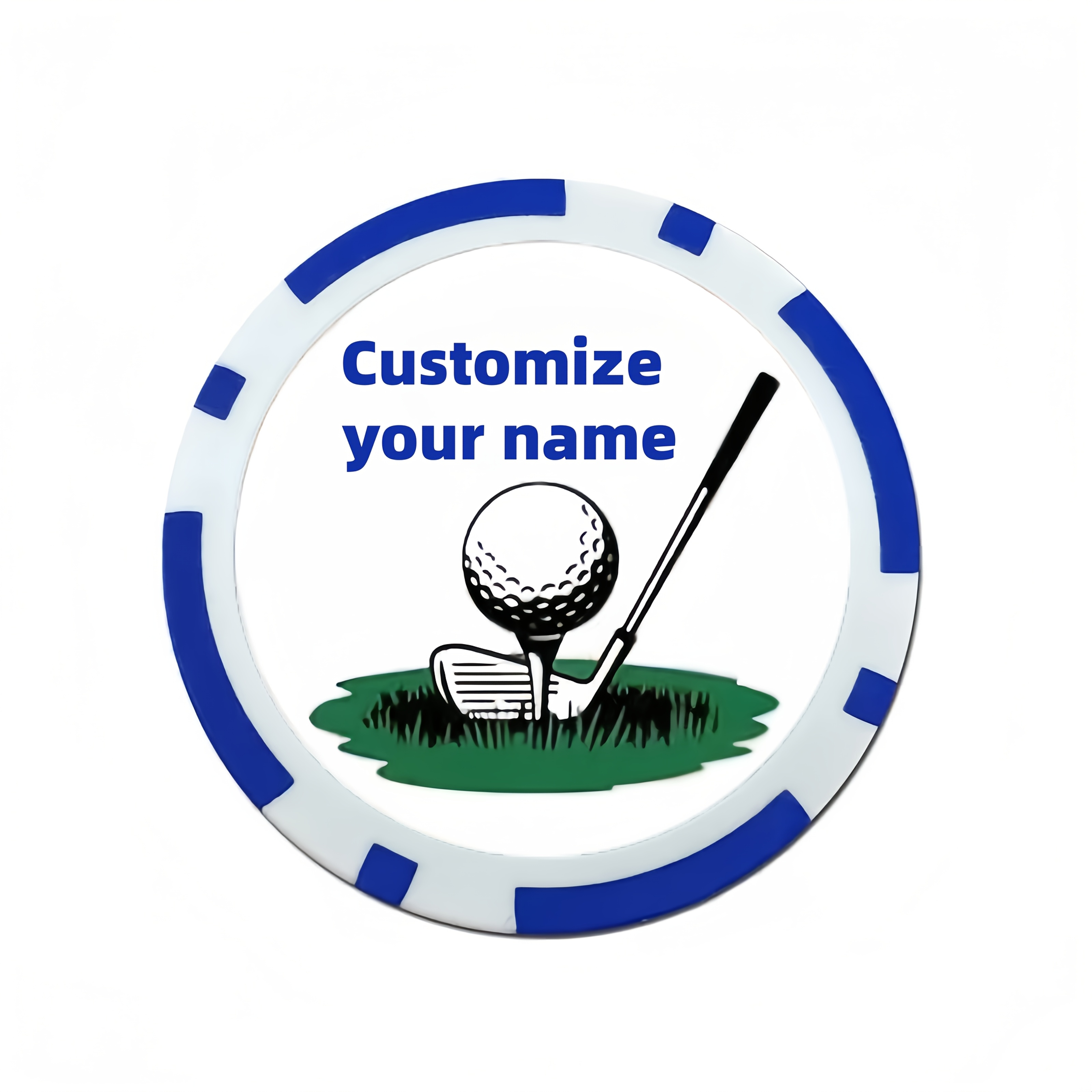 TEMU Custom 1pc Golf Marker With Your Own Name, Golf Improvement Accessory, Perfect Gift For Golfers (father's Day, Birthday, Christmas), In Multiple
