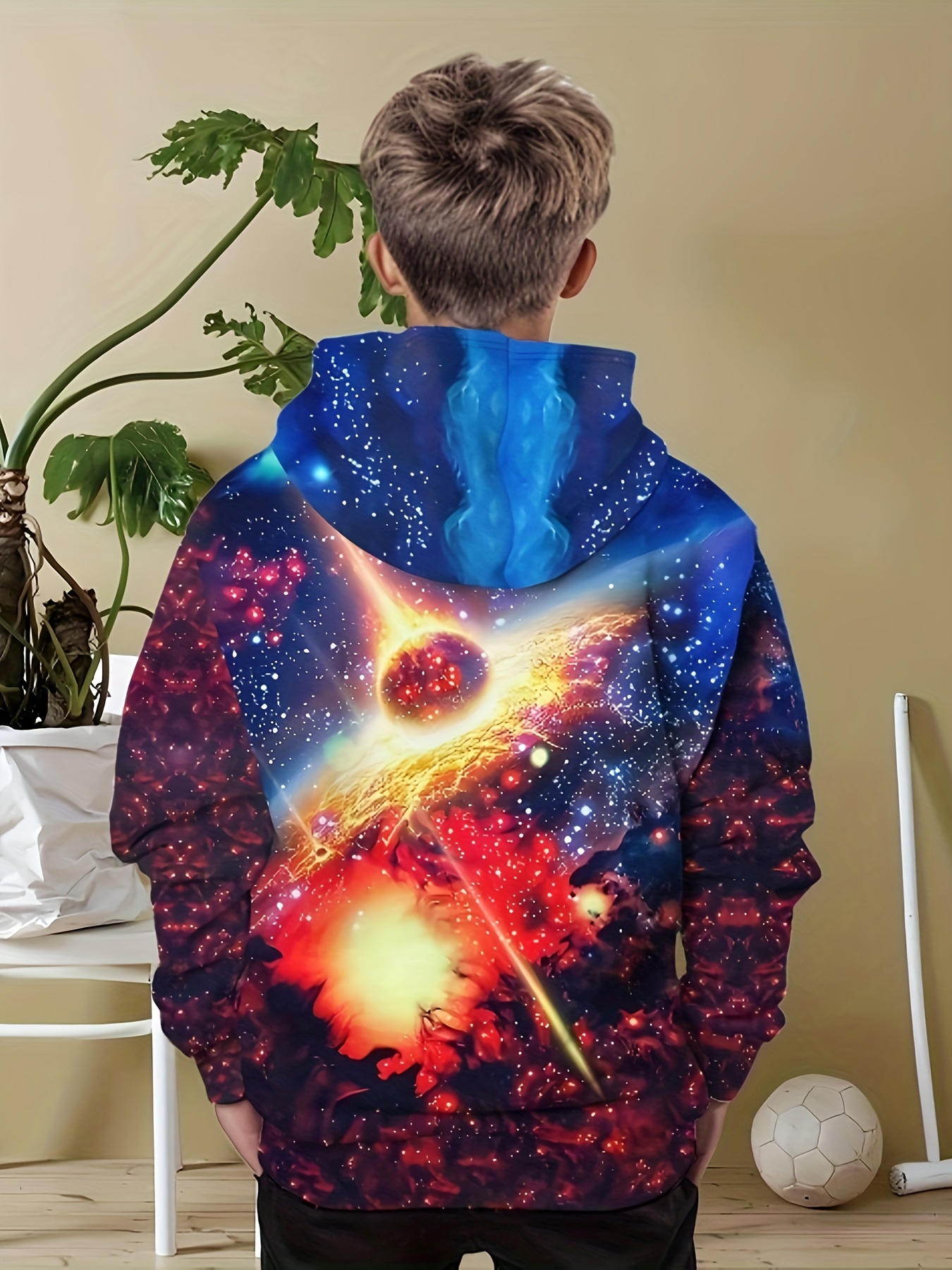 Galaxy Print Galaxy Hoodies For Boys Printed Hoodies Youth Galaxy
