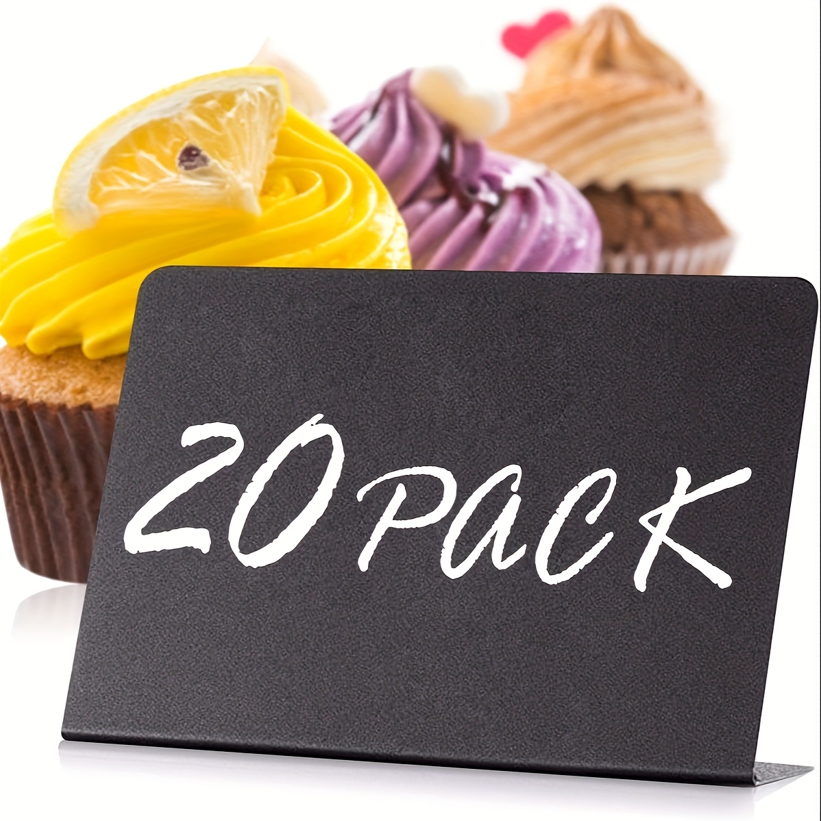 Image of Chalkboard Sign Set Of 22pcs, Including 20 Display Signs And 2 Erasable Markers, , At , Used As Signs, Signs, Reminder Signs, Bar Counters, Bakeries, Business Displays