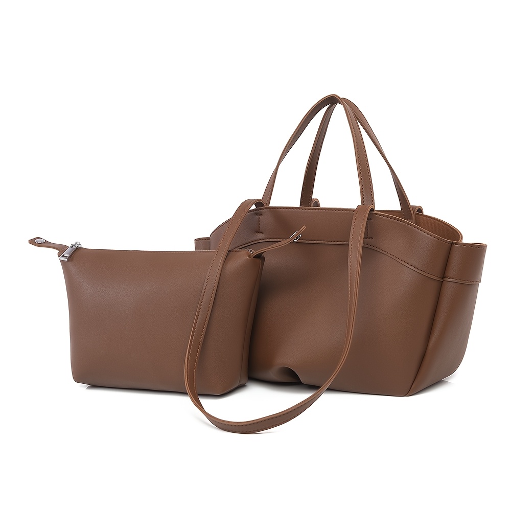 TEMU Women's Minimalist Mother-daughter Tote Bag, From Delicate And Wear-resistant Fabric With A And Resistance To Deformation. Featuring Clean,