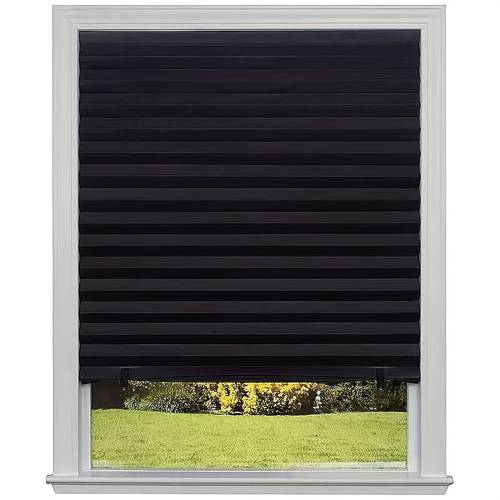 1pc filtered blackout curtain pleated window shade pleated window paper curtain filter temporary portable window cover