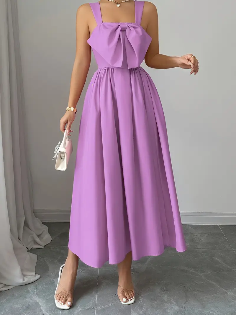 yy0306034 2025 new lavender a line dress square neck bow - Temu Oman yy0306034 2025 new lavender a line dress square neck bow - Temu Oman
