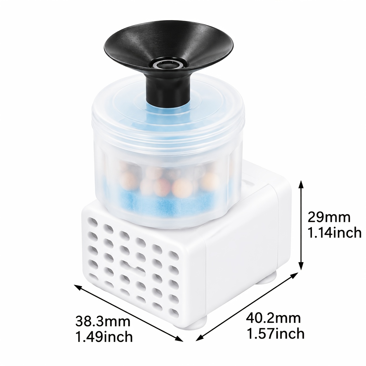 TEMU Fontaine à eau USB pour chat, à flux d'eau avec tête de filtre, assurant un abreuvement sûr, pompe de remplacement idéale pour chats, batterie