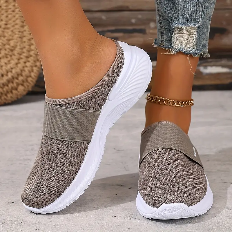 womens white slip on sneakers breathable mesh fabric pvc sole comfortable casual shoes for beach travel and everyday wear summer shoes mesh upper ladies sneakers details 11