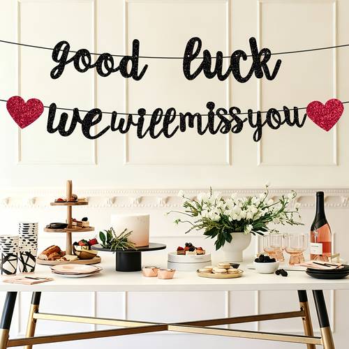 graduation retirement party banner and farewell party banner decoration random