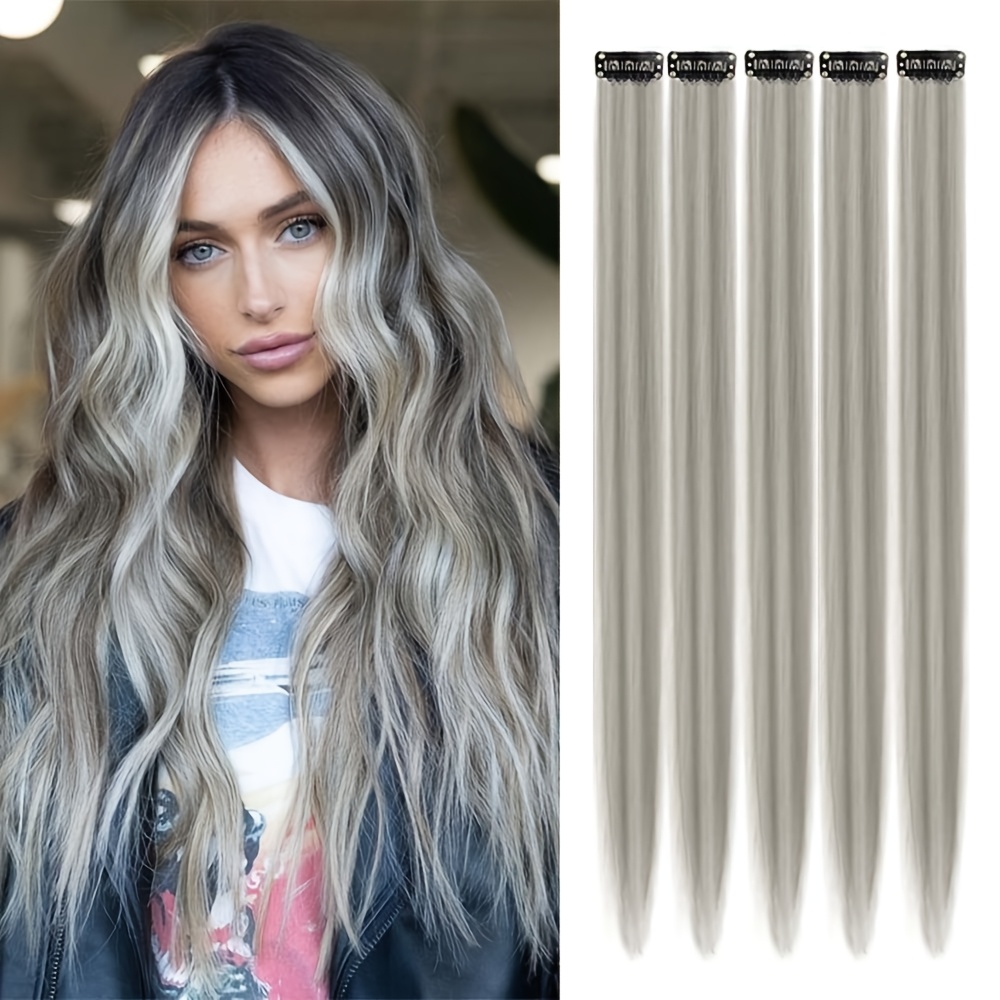 2 Pezzi Extension Per Capelli Intrecciate Colorate | Trecce Sporche Con Fascia | 58cm Per Feste E Uso Quotidiano - 2