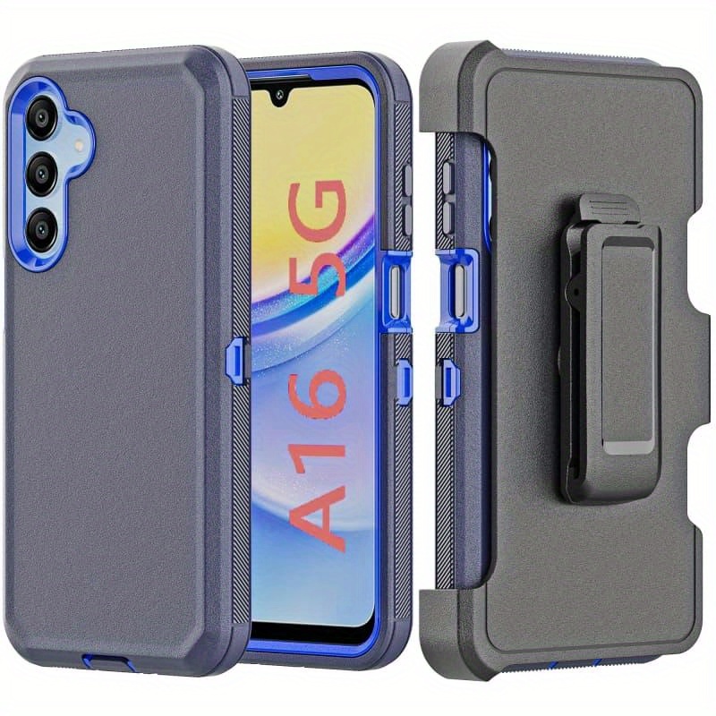 TEMU Phone Case - Protective Case With Belt Clip For Galaxy A16 5g - Shock - Resistant And - Effective Mobile Phone Additions Protection