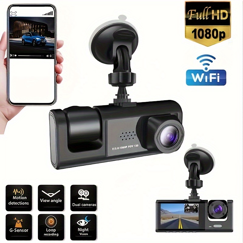 1080P Dual Kamera HD Nachtsicht WiFi Auto Dash Cam Fahrrekorder