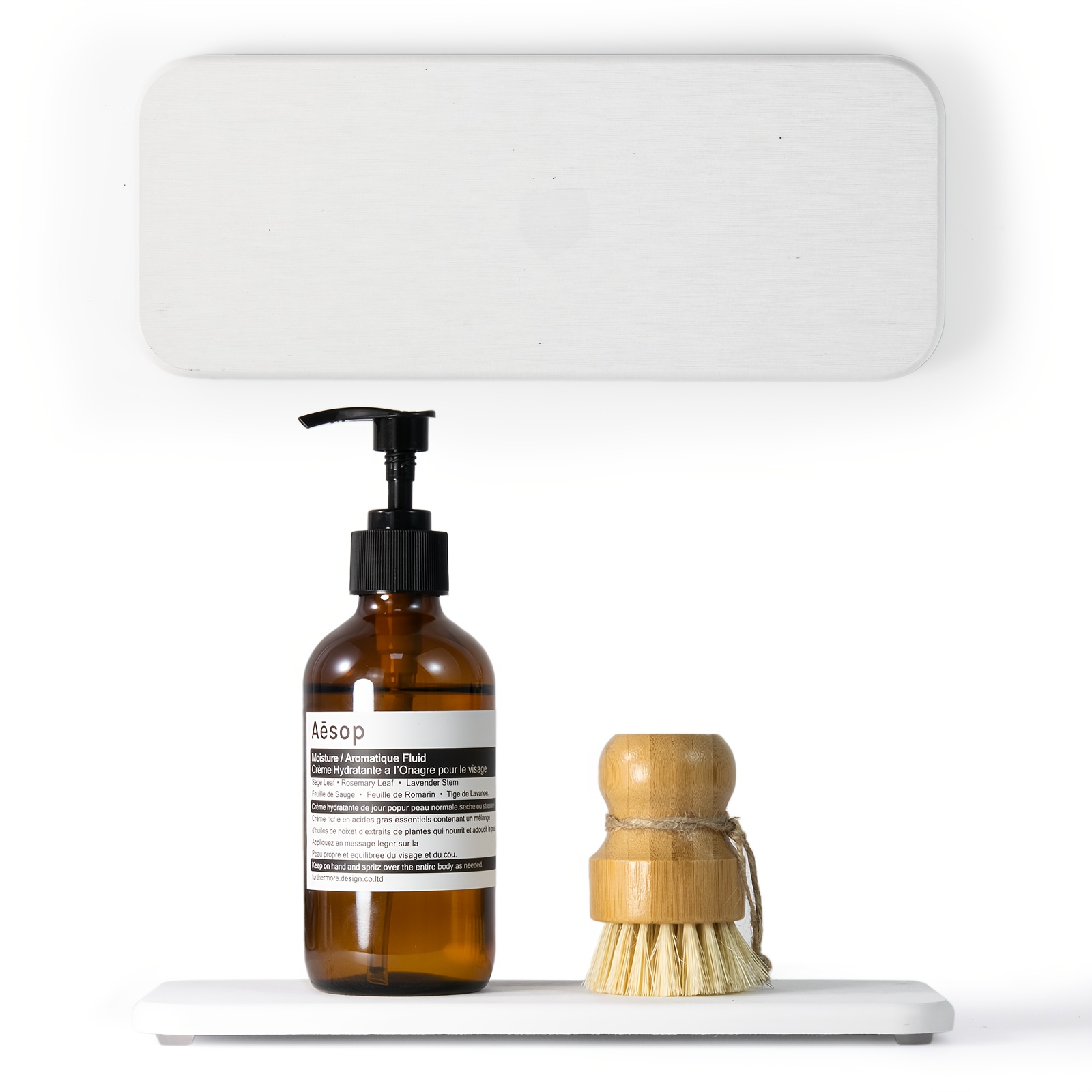 TEMU 1pz Vassoio di ad asciugatura rapida, piatto di e portaspazzolino per il bagno con finitura , organizzatore di lavandini in assorbente per il