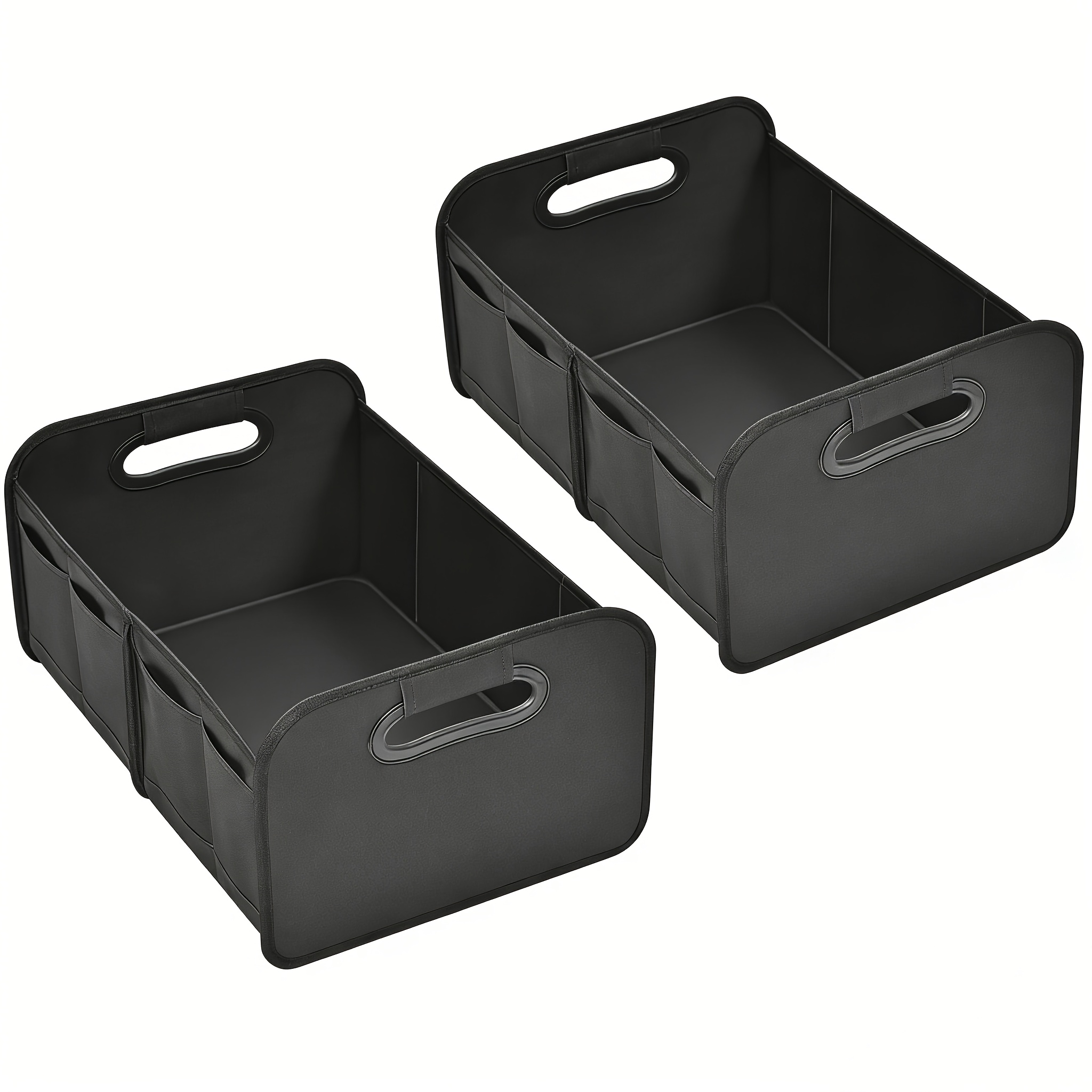 2 Foldable Trunk Storage Bags - Trunk Organizer, Car Storage Bag - Reinforced And Stable - With Non-slip