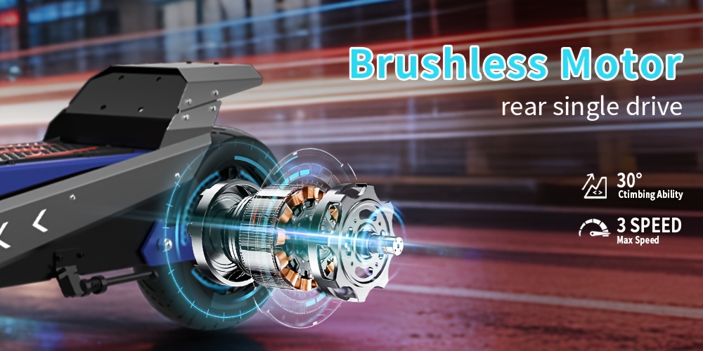 electric scooter brushless motor 35ah 11 inch tires   range of about 50 miles long   scooter 330lbs weight capacity suitable for urban commuting outdoor camping and     birthday gift Product details 2