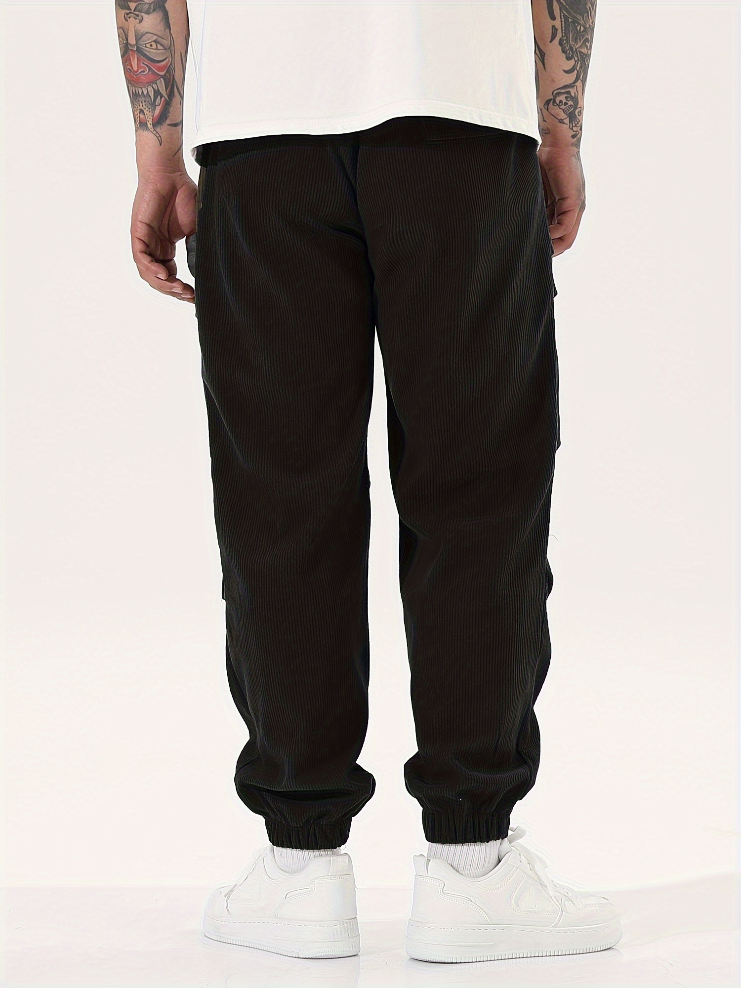 【AAKE】CORDUROY STRING CARGO PT Palm Angels Ankle Drawstring Corduroy Cargo Pants men