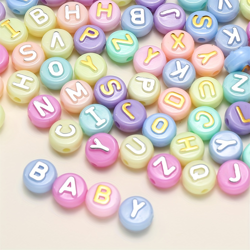 

/200pcs Letter Beads Oval Shape Multi Letter Beads For Jewelry Making Diy Charms Bracelet Necklace Accessories ﻿