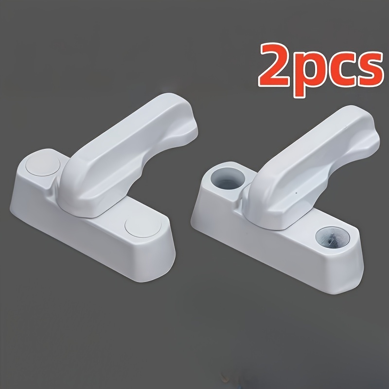 2pcs High-quality Plastic Door And Window Latches - Durable, Easy-install, Ideal For , Doors, Windows, And Cabinets, Security Latch|modern Door Latch|plastic Construction