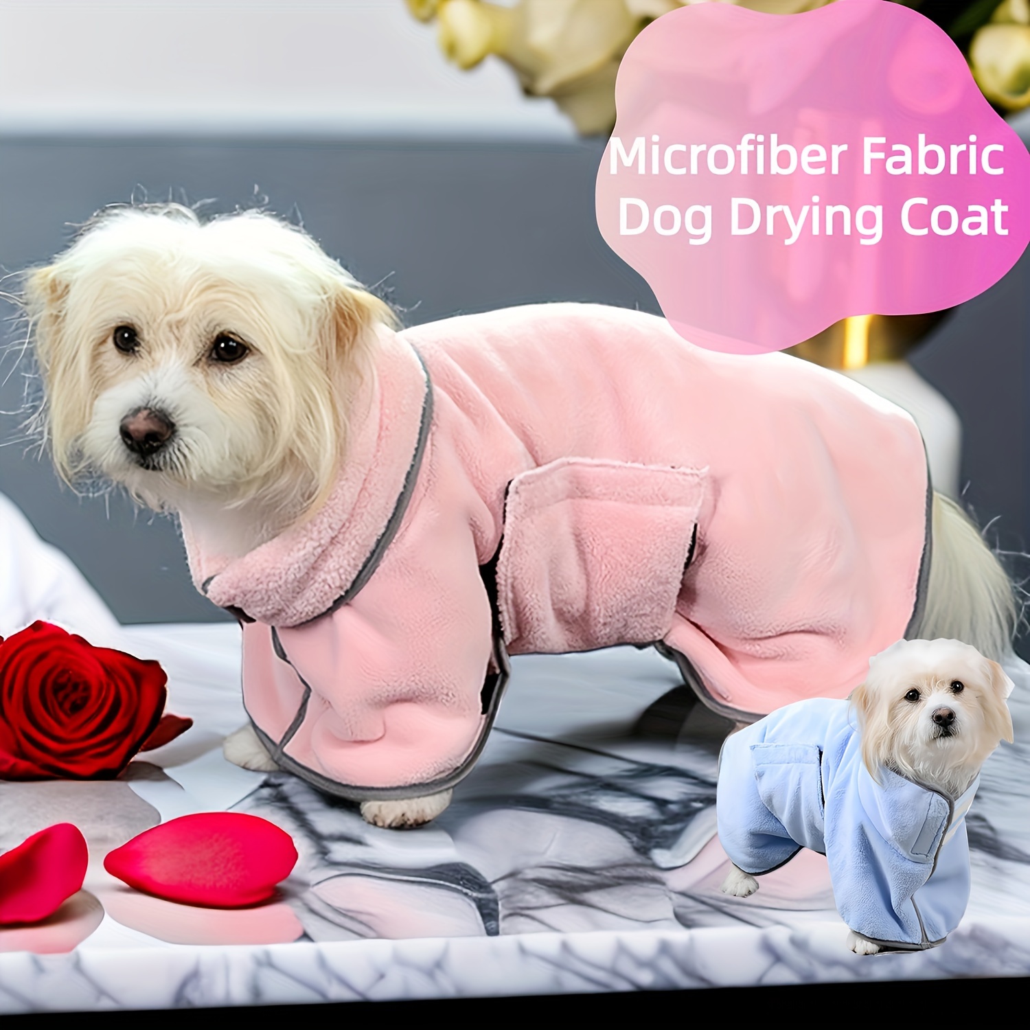 

Ultra-absorbent Quick-dry Pet Towel - Gentle, Durable Bathrobe For Dogs & Cats, Easy Clean