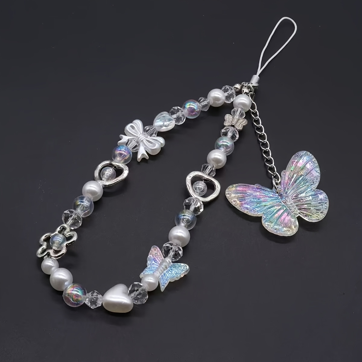 TEMU A Stylish Y2k-inspired Shiny Beaded Phone Chain For Women, In 4 Colors. Elegant For Occasions And Makes A Perfect Gift For Mothers, , Wives, Or