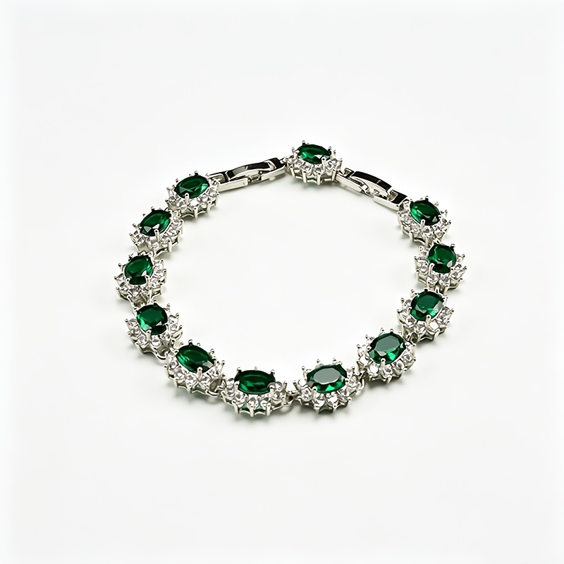 Image of 1 Trendy And Exquisite S925 Silver Bracelet, Sunflower-shaped Bracelet Inlaid With Synthetic Zirconia, Suitable For Daily Wear And Parties, The For Holidays And Vacations