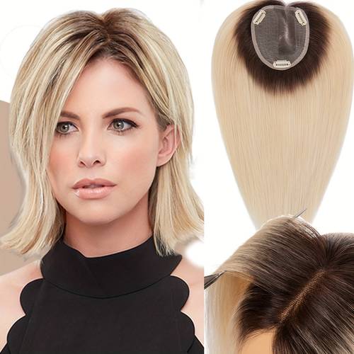 right hair toppers for women real human hair topper for women clip in topper hairpieces 40g no bangs 10 12cm base wiglets top hair pieces for women with thinning hair hair loss 12inch