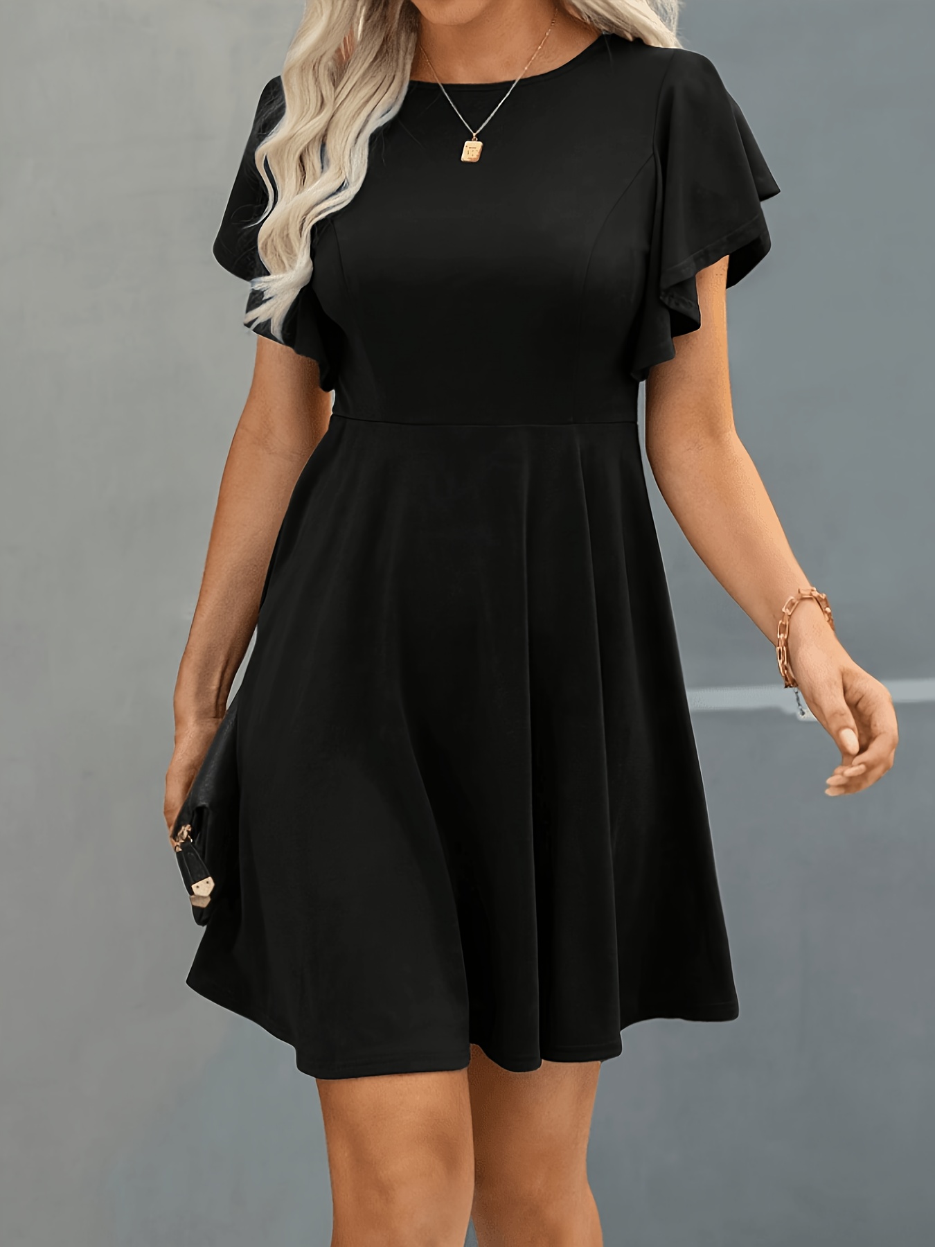 chinese dress ladies HOTOUCH Women Sleeveless Dress with Pockets Pleated Ladies Summer Dresses  Clearance Black Empire Waist Dress Casual Midi Dress, Black S at Amazon  Women's Clothing store main image 0
