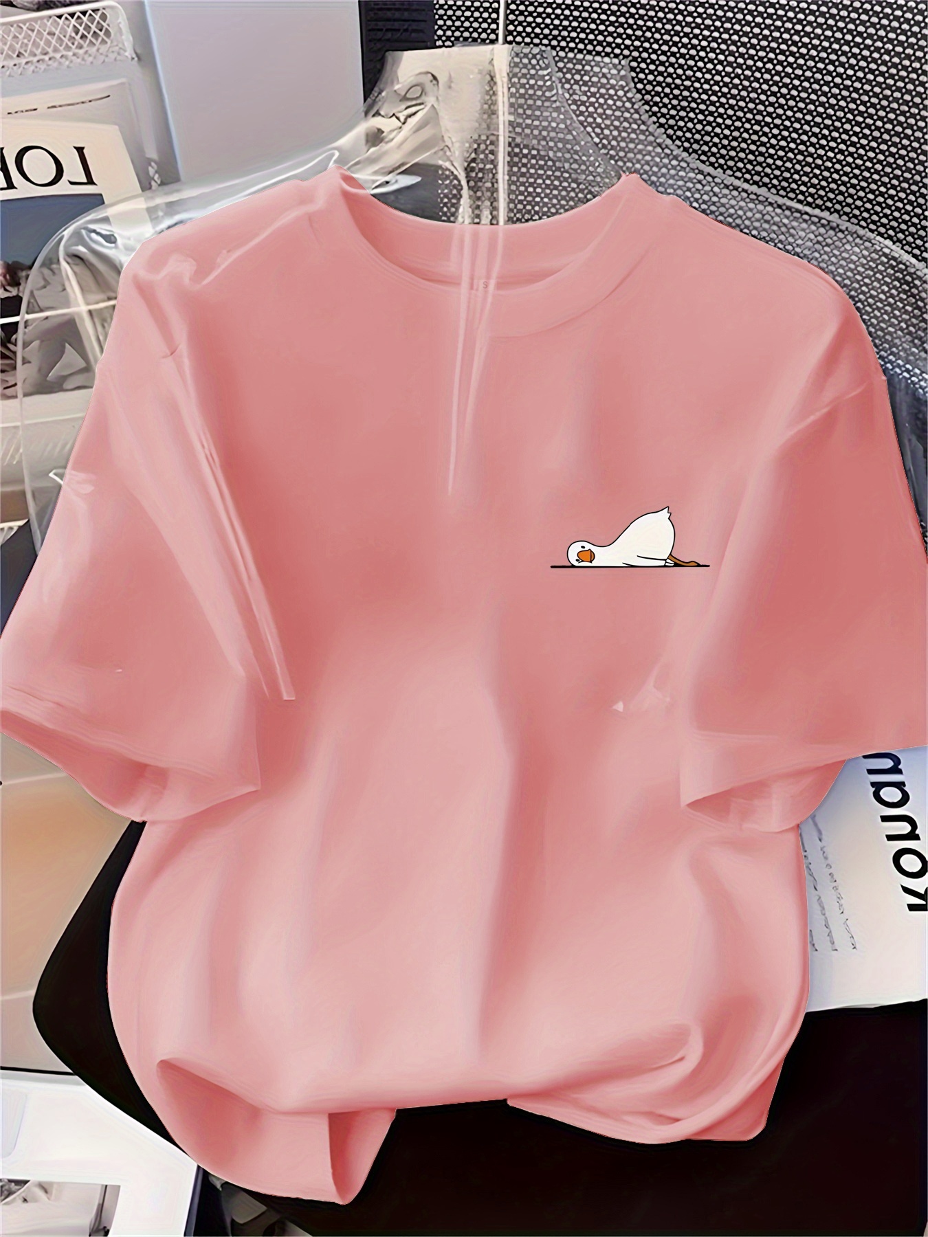 women's y2k cute duck lying flat cartoon graphic short Temu