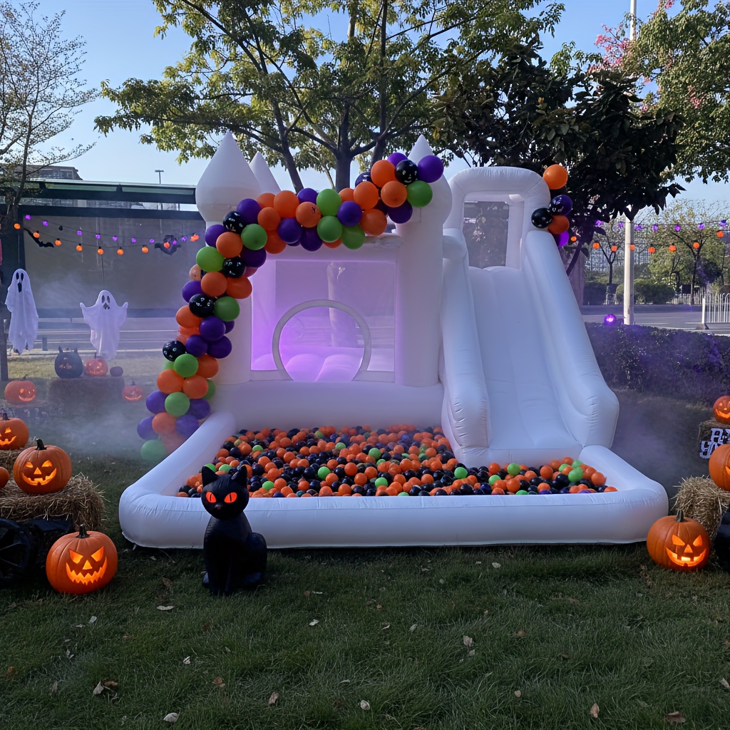 white bounce house blower kids bounce birthday house ball Temu