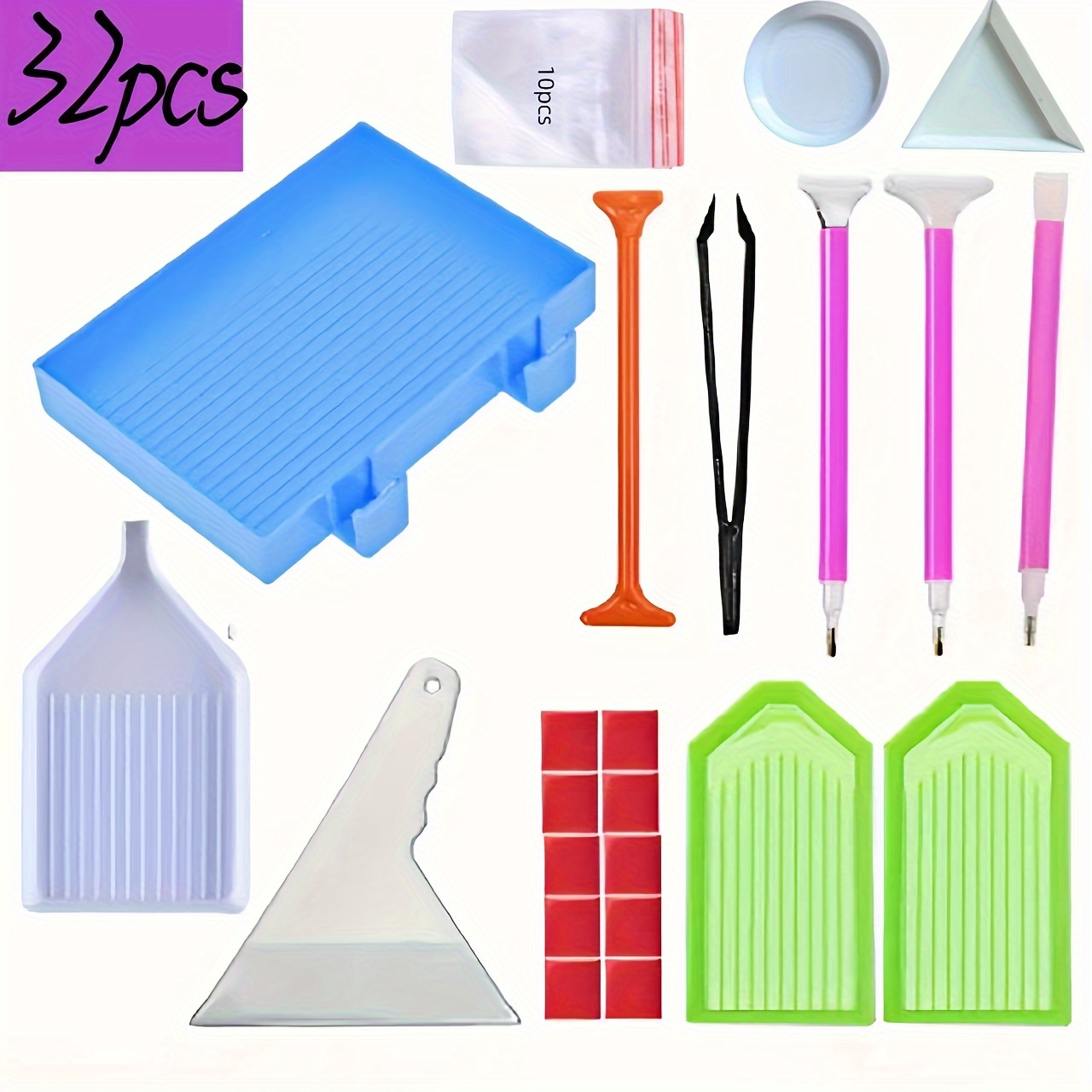 Kit Herramientas Pintura Diamante (16 Piezas) Diy 5d - Temu