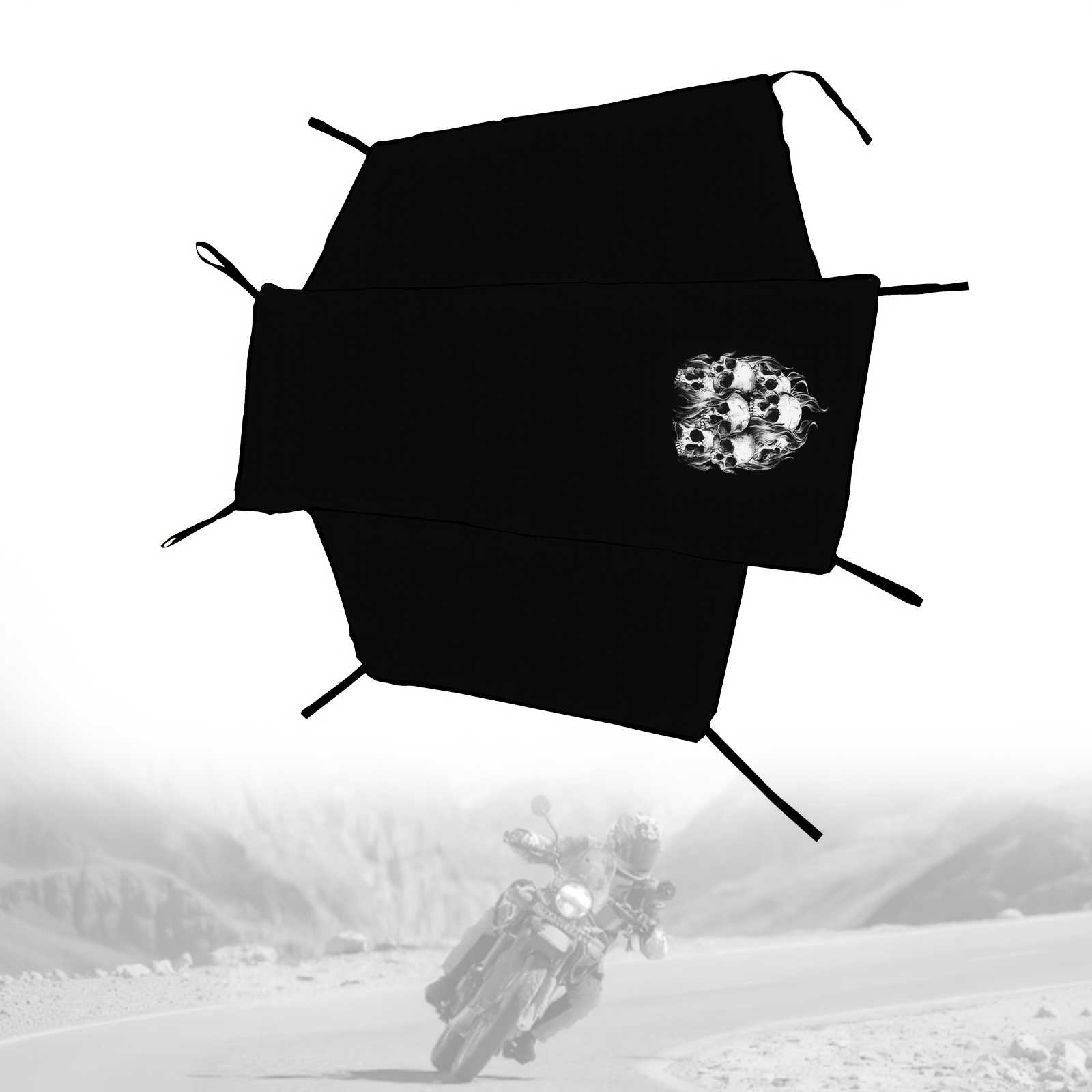 TEMU Motorcycle Seat Cover For Most Touring/full Dress Touring/cruiser, 300d Oxford Cloth Extra Large Motorcycle Half Cover For Outdoor Rain Snow Dust Protection, With Storage Bag