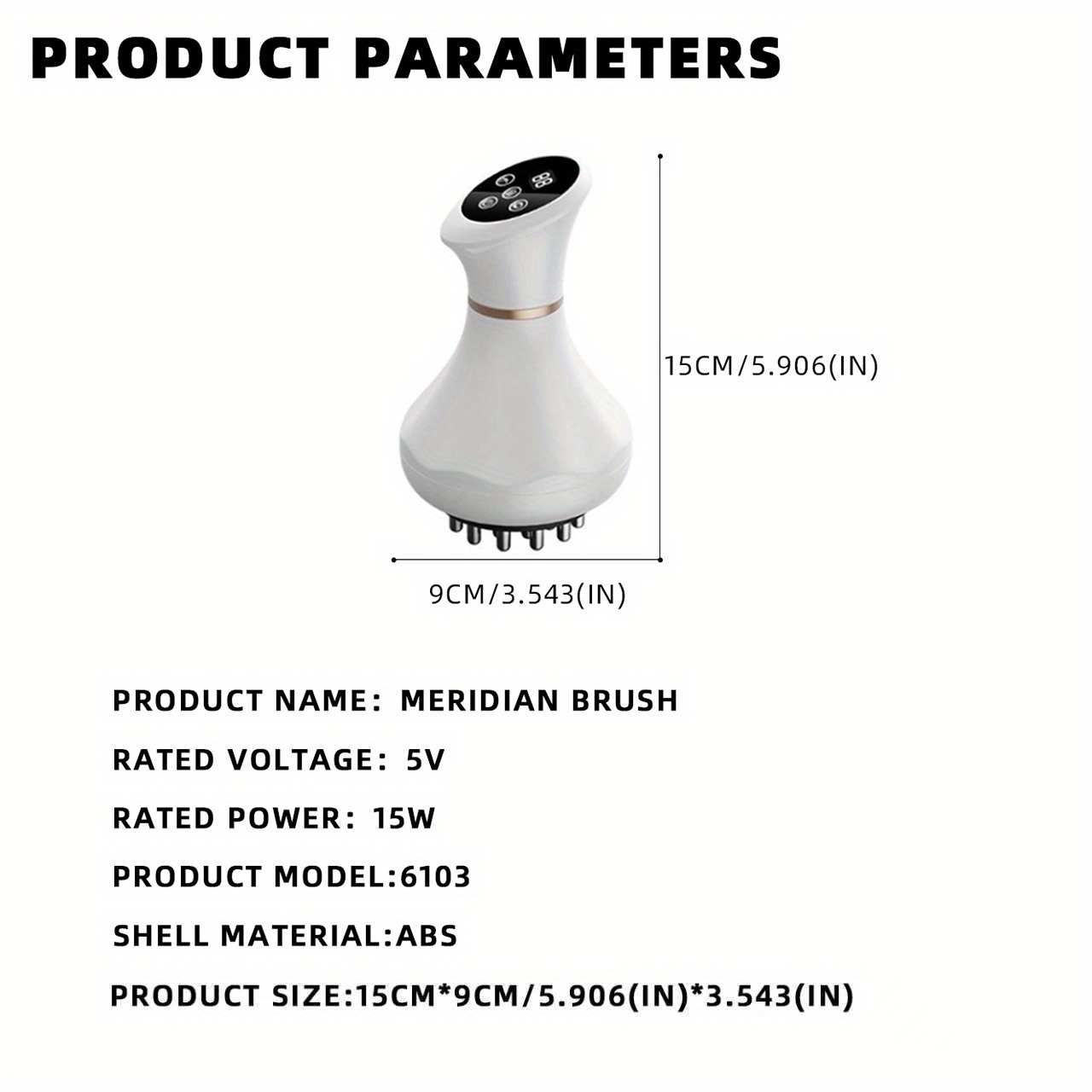 cross border electric meridian brush mini portable   instrument   household whole body cupping device Product details 5