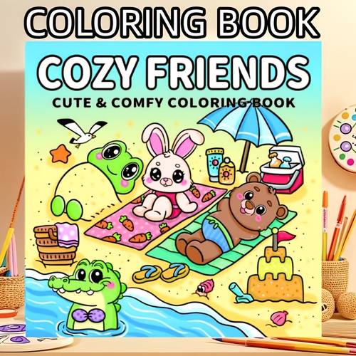 comfortable friends childrens coloring book featuring close between adorable furry animals like little and puppies designed with thick lines and 24 pages of heavy paper its enhancing and artistic