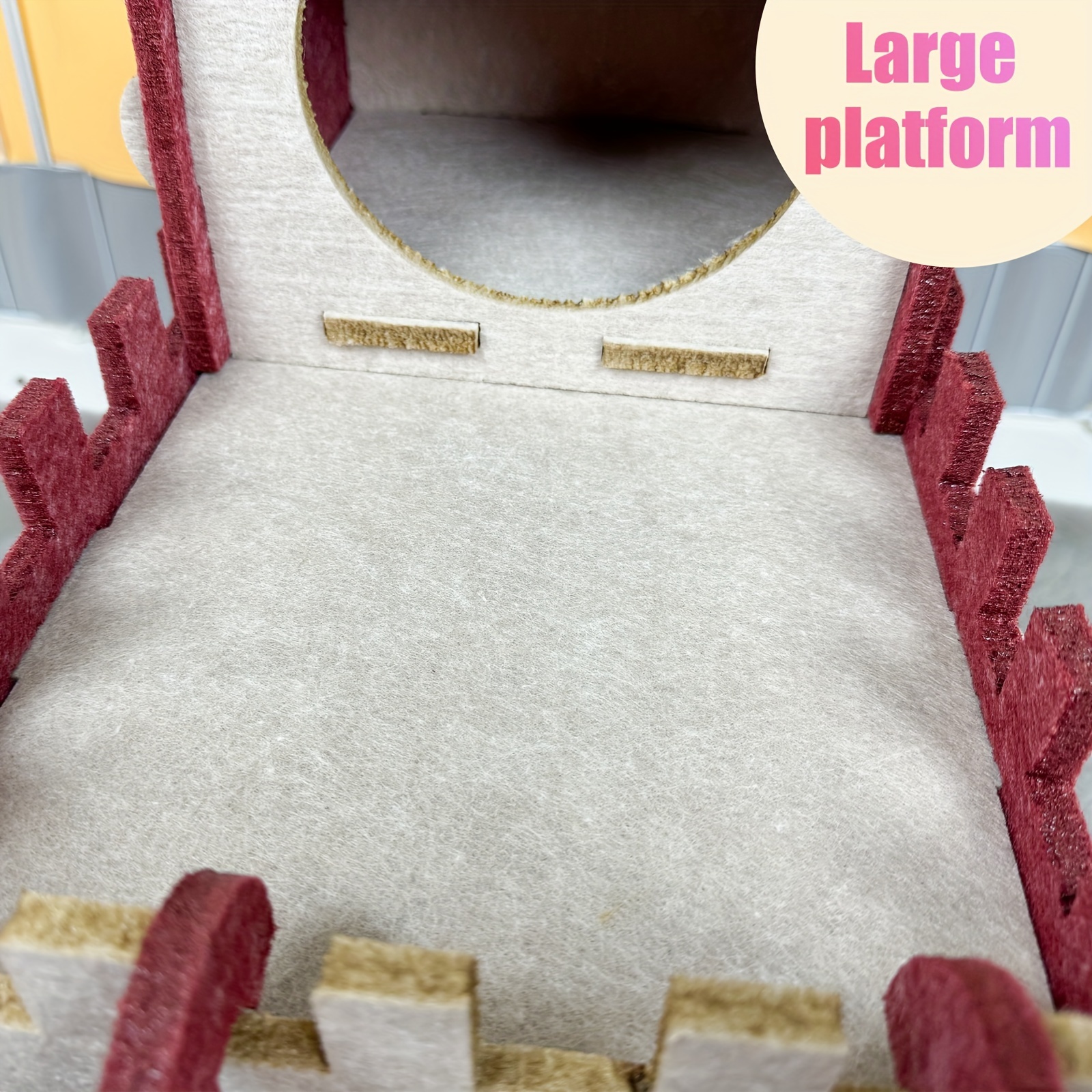 Double-Layer Pet Bed with Detachable Hideout