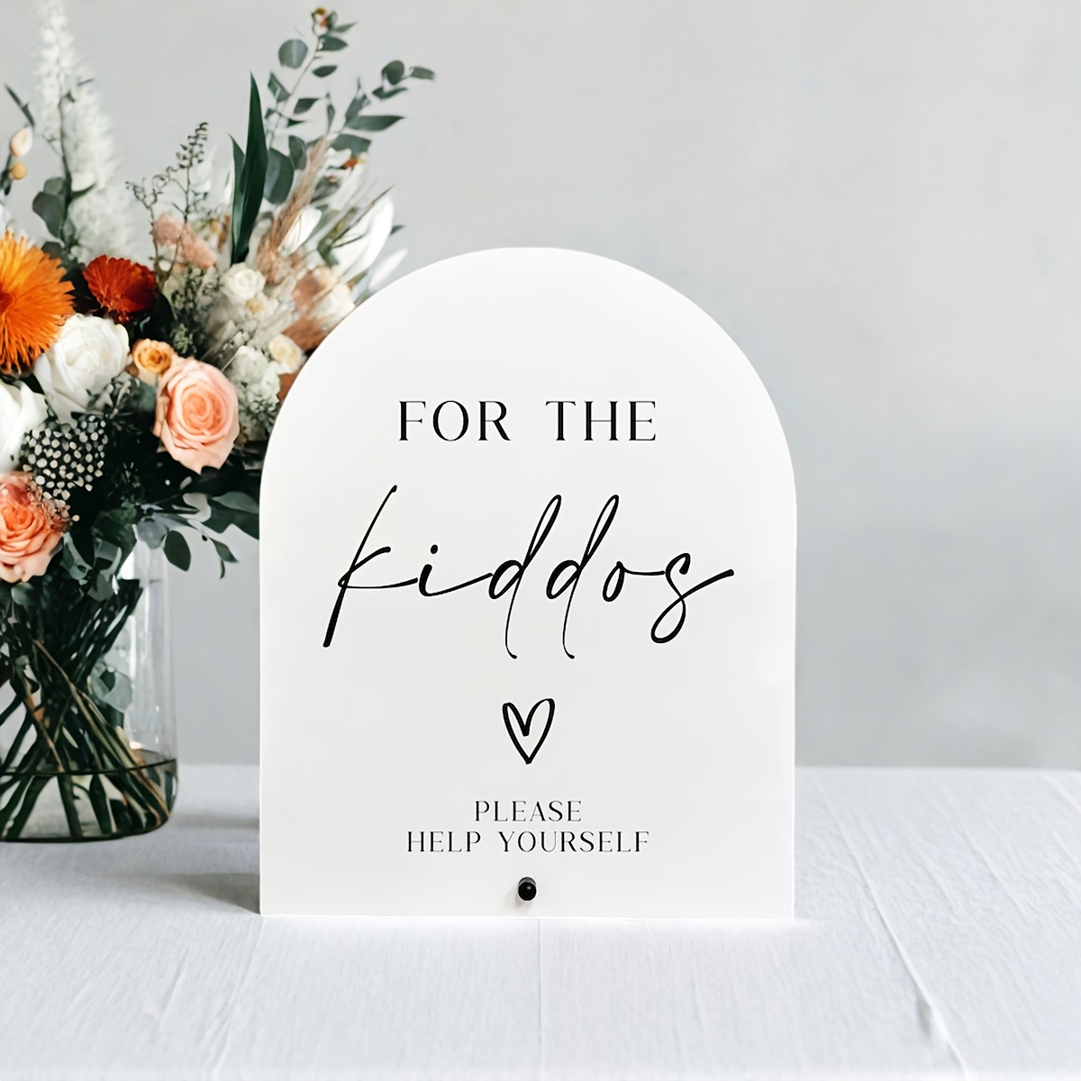 6 Acrylschilder Für Hochzeitsempfang – Mit Halter, Transparent, Rustikale Tischdekoration