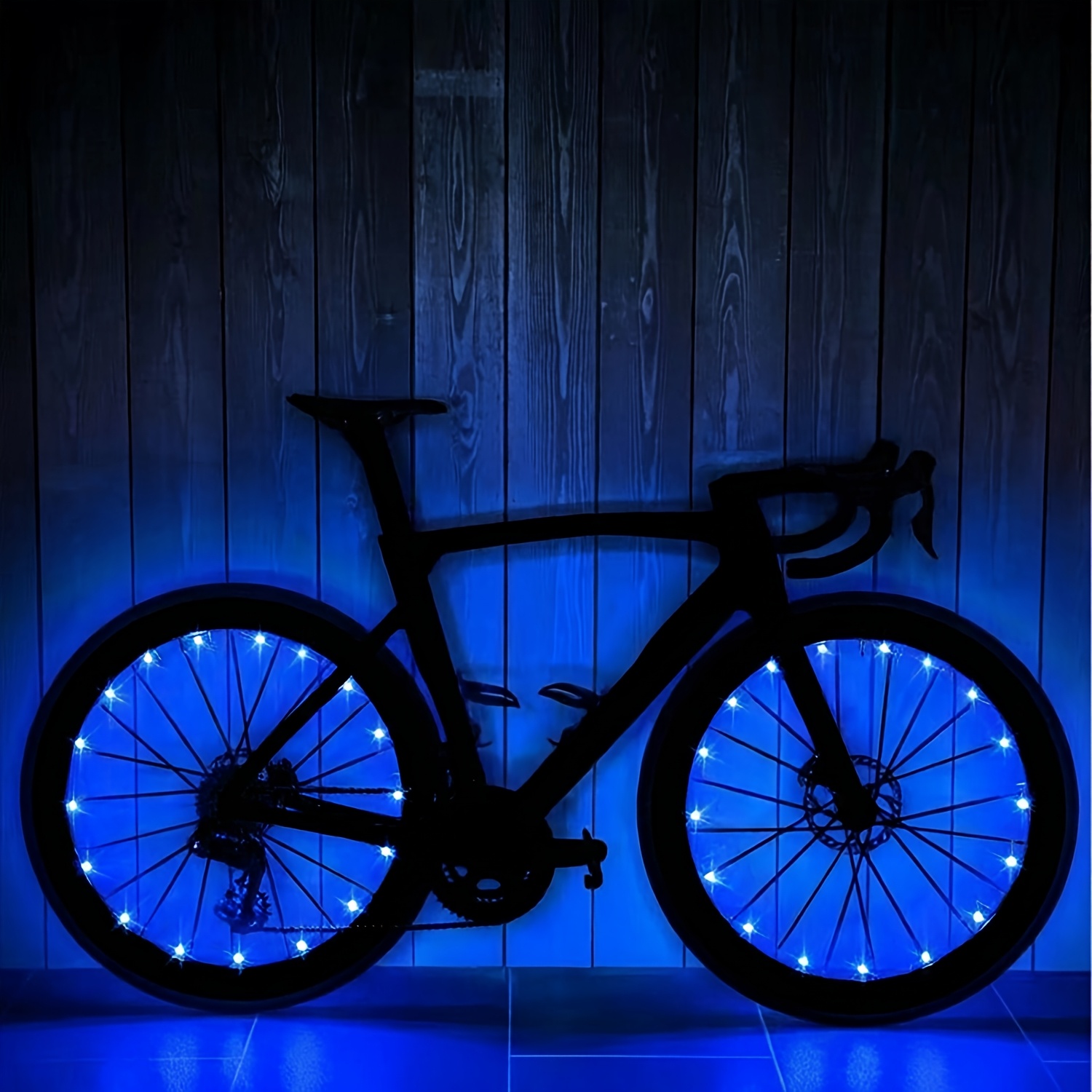 TEMU 2pcs Led Bike Wheel Lights, Bicycle Spoke Lights, Decoration Safety Warning Tire Strip Light For Night Cycling