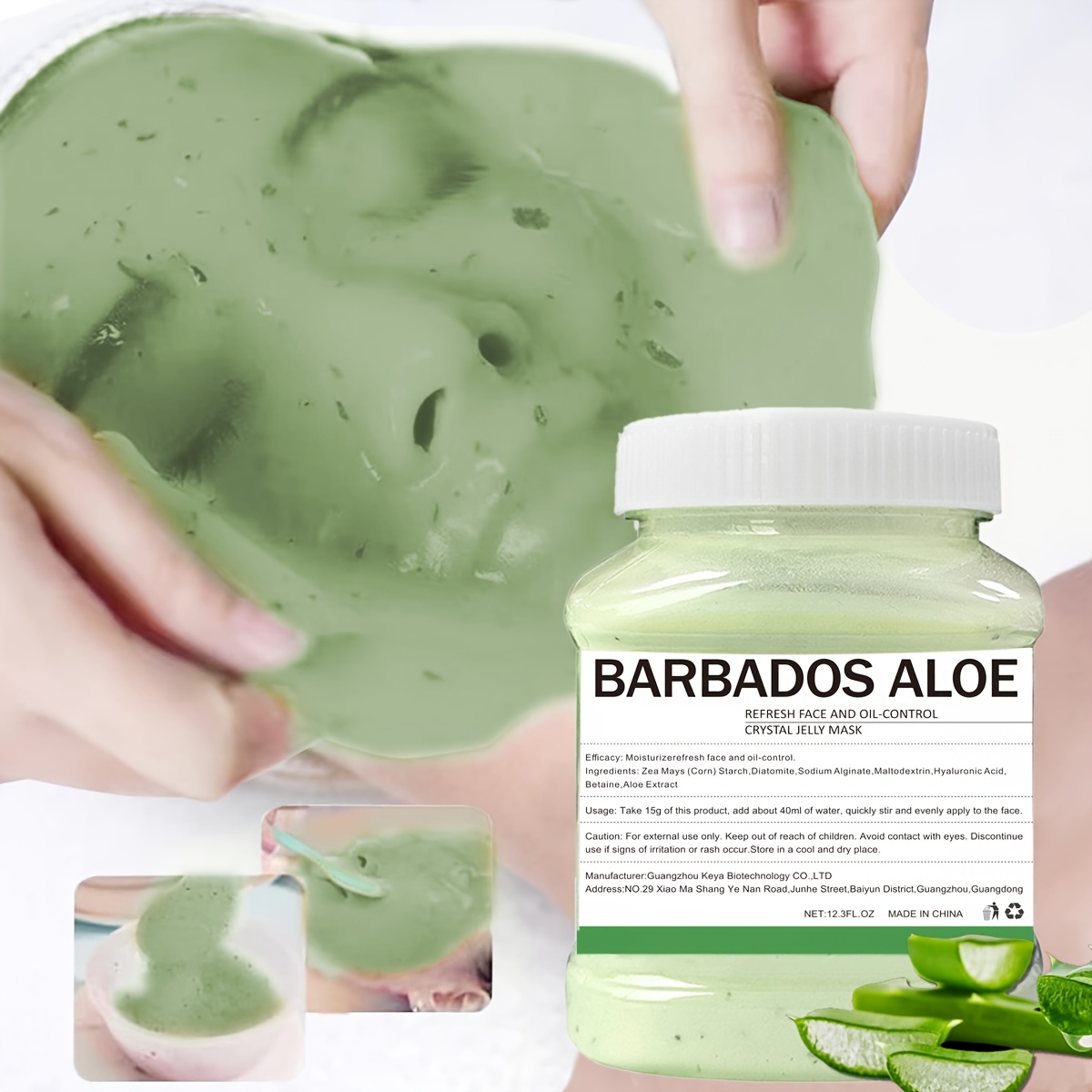 12 3fi oz barbados aloe jelly mask facial skin care natural - Temu