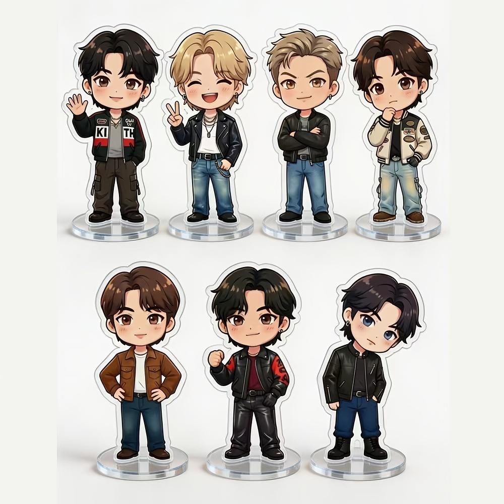TEMU 7pcs Set 2d Flat Acrylic Standee
