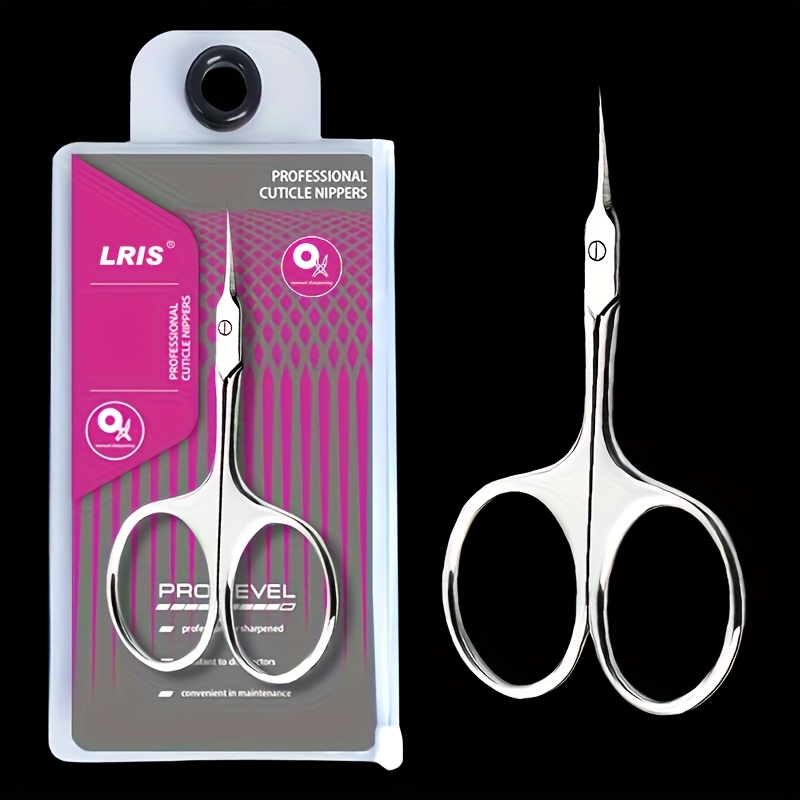 1 Professional Nail Clippers For Hands, Ultra- Steel Manicure Scissors, Curved Tip Designed For Precise Removal Of Dead Skin, Nail Care Tweezers Push Tool, No Fragrance