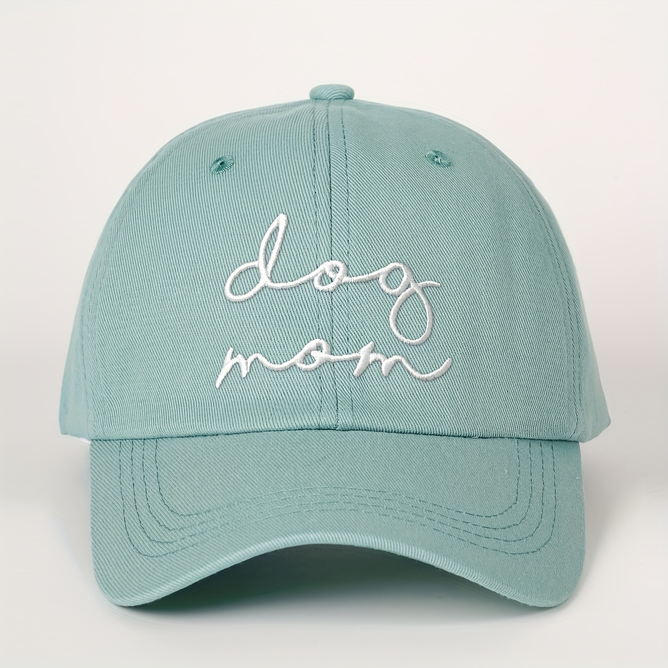 1 Embroidered "dog Mom" Baseball Cap, Outdoor Baseball Cap, Unisex Trucker Hat, Breathable Adjustable Golf Hat For Women, Summer Fashion Curved Brim Y2k Couple's Hat