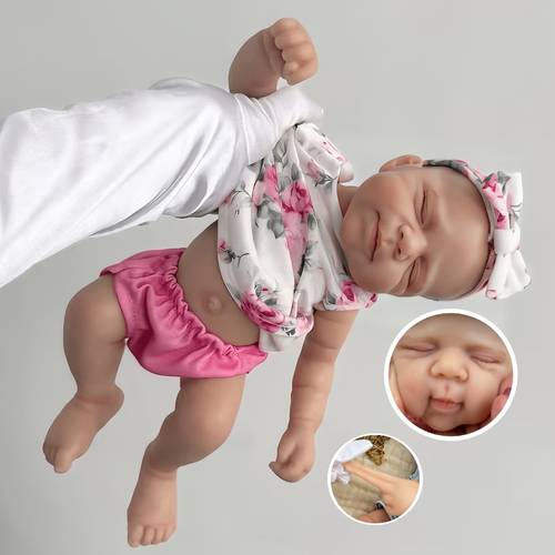 a 30cm ultra soft flexible silicone doll toy complete with a feeding bottle it realistic is adorable and making it a birthday present or for collectors