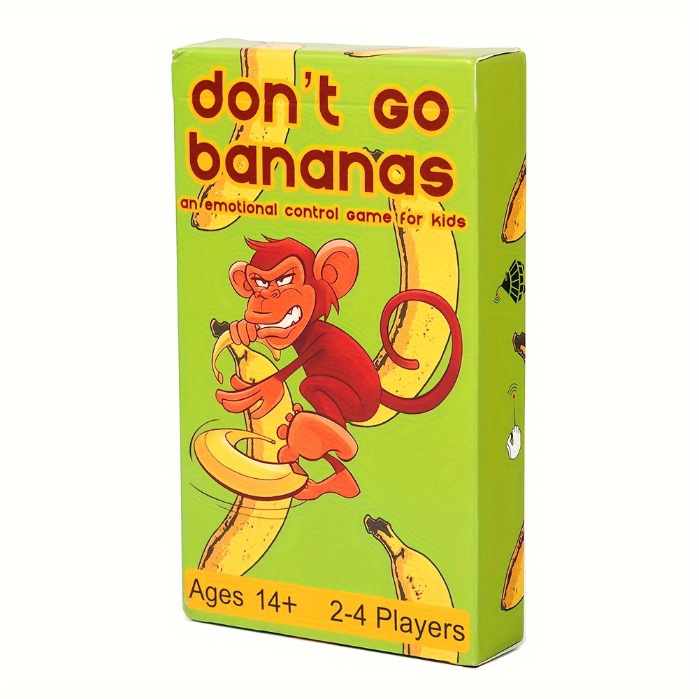 Don't Go Bananas" Emotional Control Card Game Fun Temu Philippines