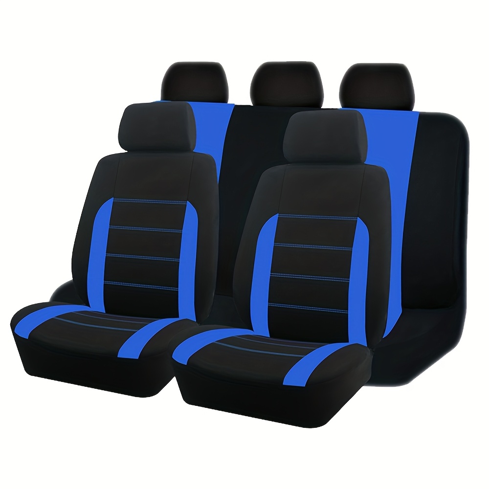 TEMU 5-seat Full-coverage Car Seat Covers, Breathable Fabric, Wear-resistant, Fits Most Car Models, Use