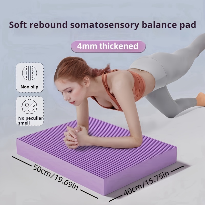 

1pc Non-slip Thick Pad - Striped, Colors | Ideal For Strength & Stability Training, Perfect Gift For /valentine's/ Day