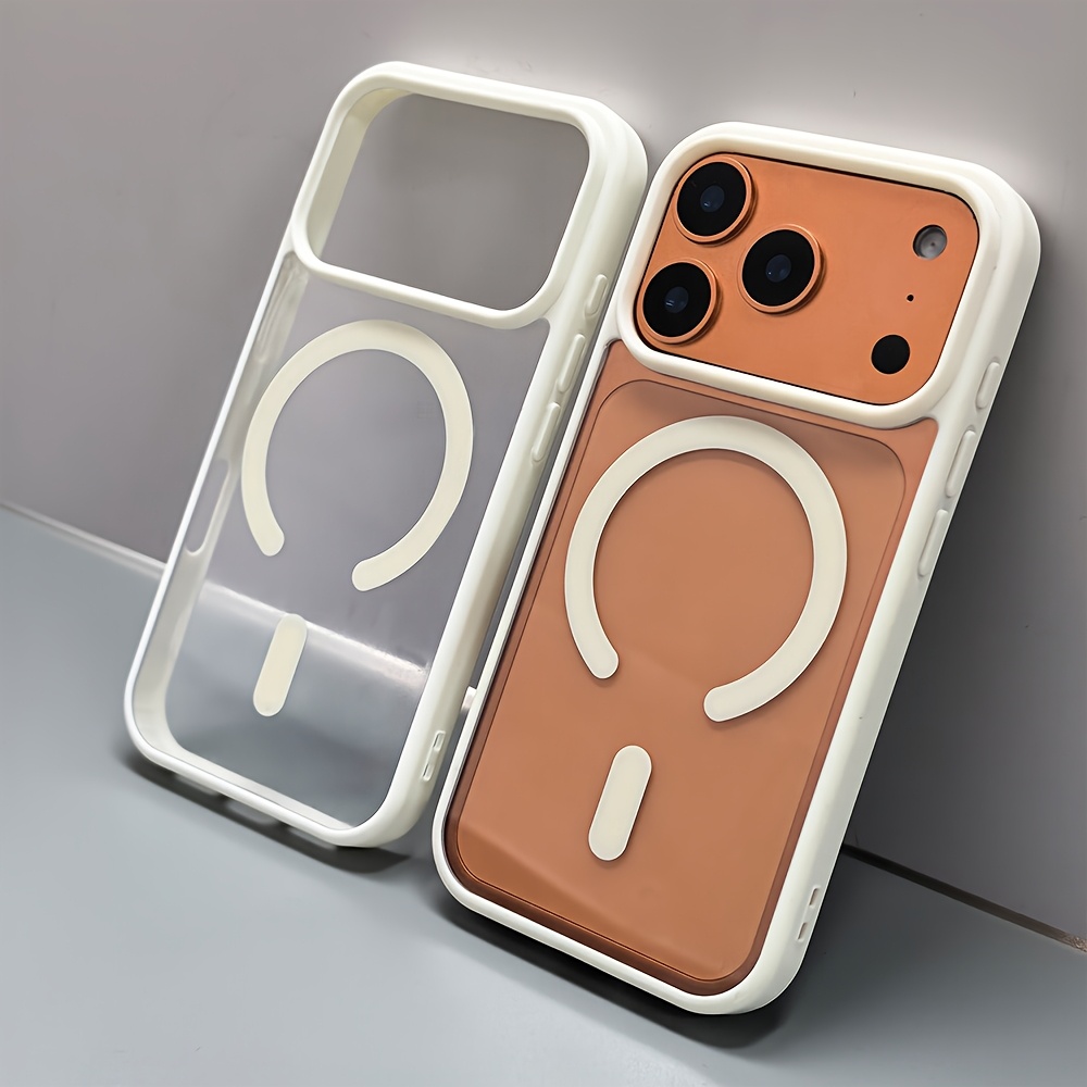 Phone Case - Luxury Transparent Magnetic Wireless Charging Case Designed For Compatibility With 17 Pro Max, 17, 16, 15, 14, And 13 Pro