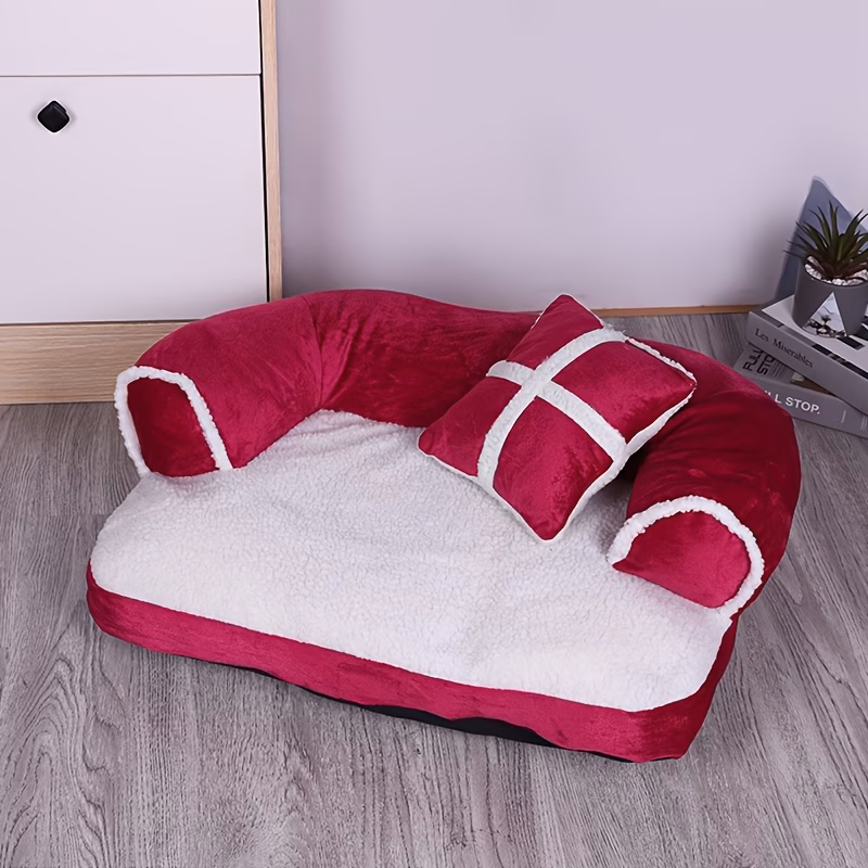 winter warm and washable dog bed a pet sofa suitable for ideal for small to large dogs and cats providing a comfortable pet mat Product details 2