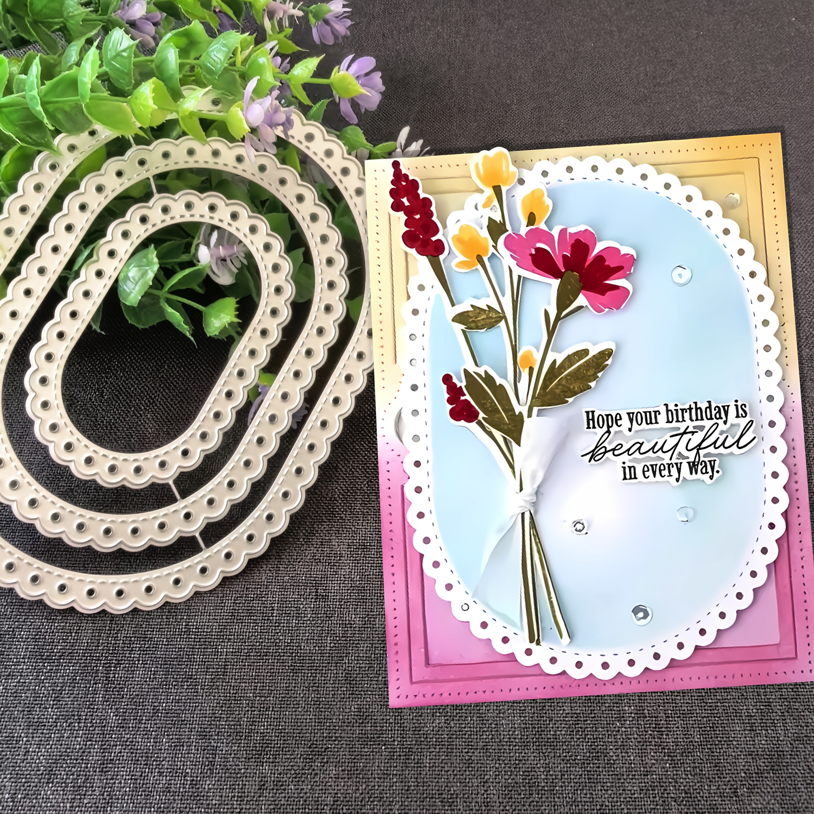 TEMU 1pc Molde de Metal para Artesanato - Elegante com Padrões , Compatível com Máquinas de Corte (e.g. Cameo, Silhouette, Craft Roberts) para