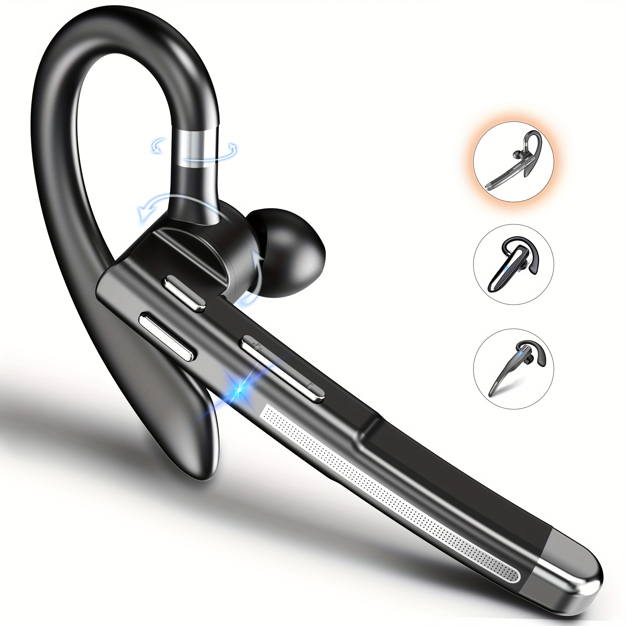 TEMU Wireless Business Earbuds, Single Ear Hanging Earphones, Business Driving Earphones, Noise Cancelling Sports Earphones, , Long , Compatible With