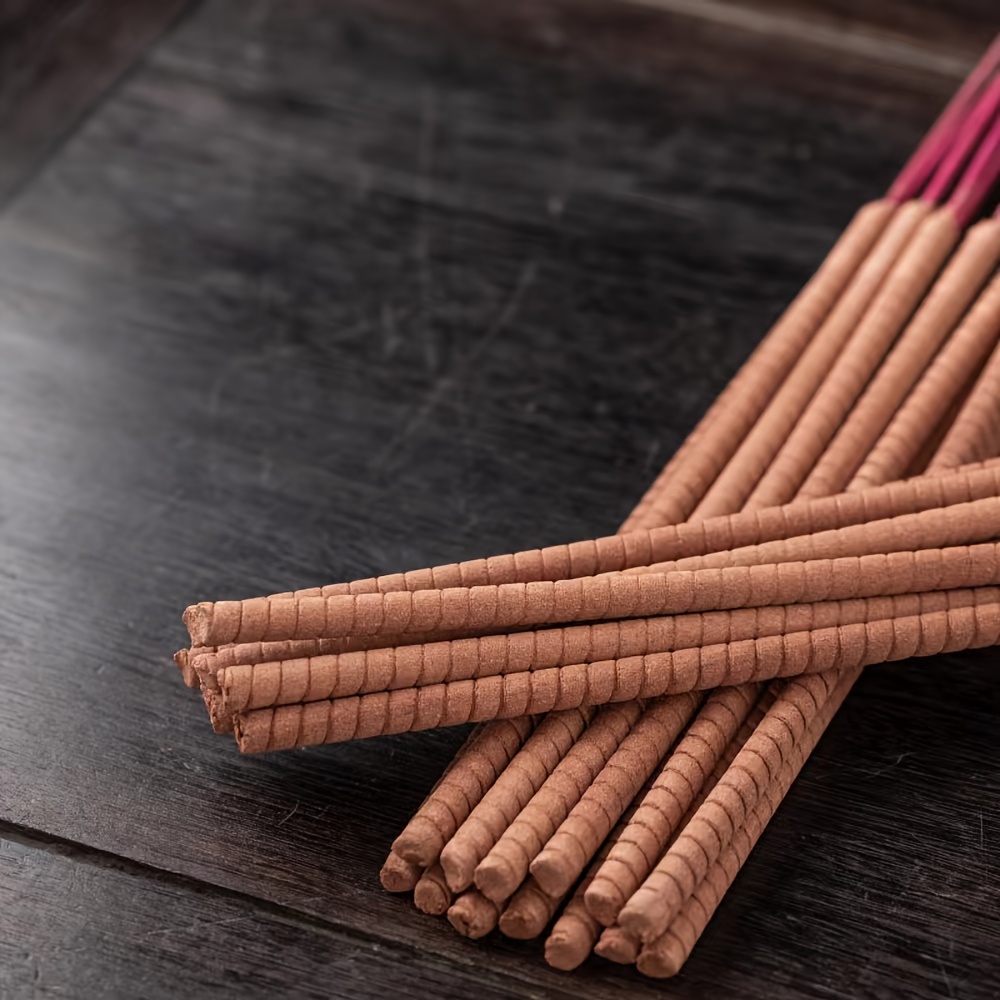 15pcs 4 hour large spiral sandalwood incense wood rich   aroma   air purifying 40  15in for home kitchen decor christmas halloween festive us details 4