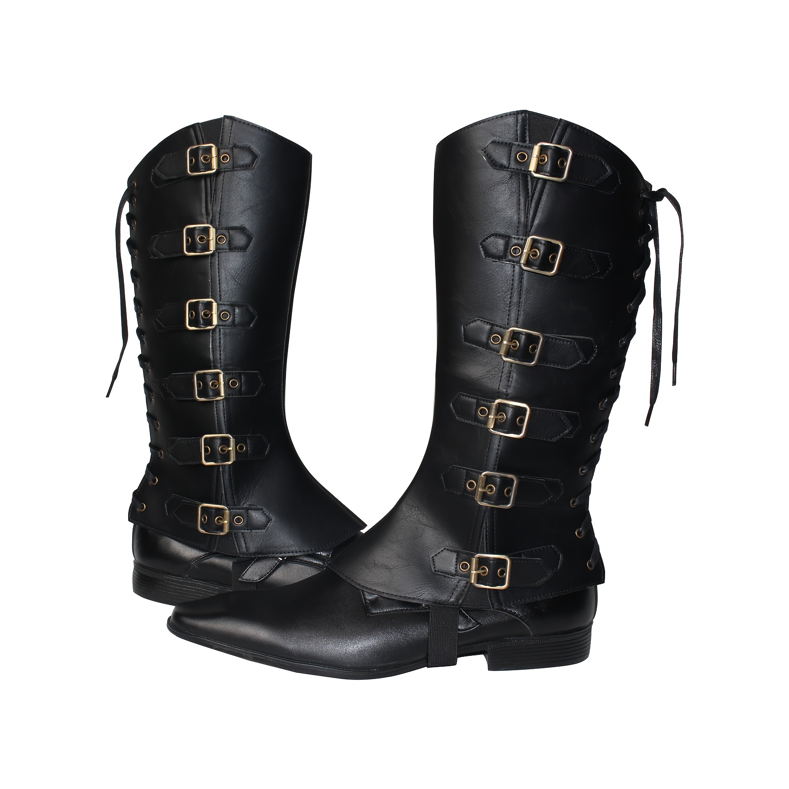 Bottes Médiévales En Cuir Synthétique – Style Viking Renaissance, Pour Cosplay, Carnaval, Fêtes Déguisées