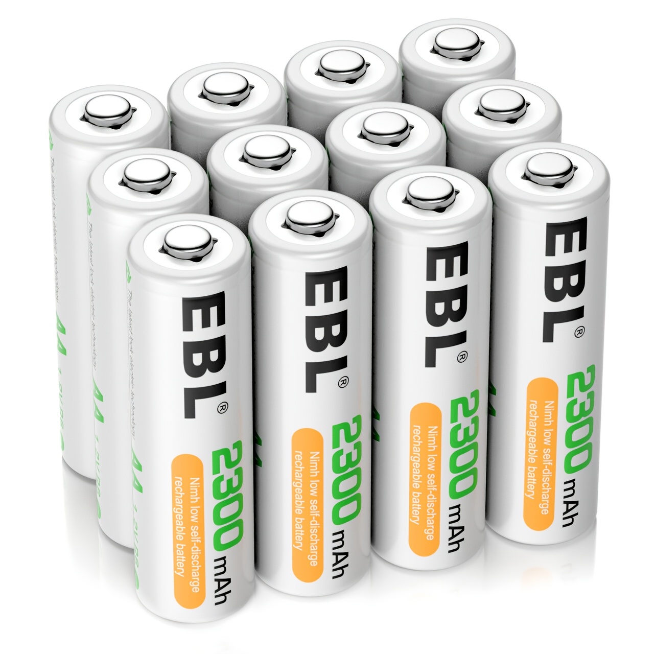 TEMU Ebl Offers Packs Of 4, 8, 12, Or 16 Rechargeable Aa Batteries With A Capacity Of 2300mah And A Voltage Of 1.2v. High-performance Ni-mh Batteries